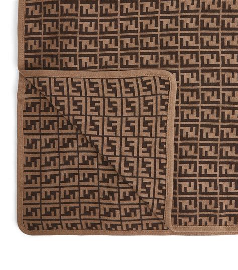 fendi baby blanket brown.